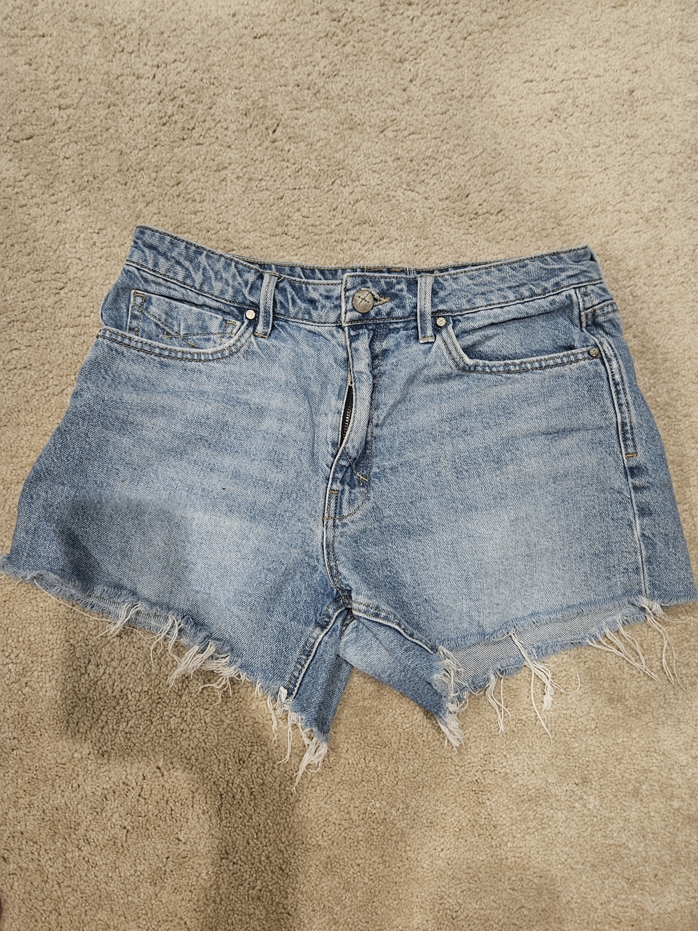 Classic Blue Denim Cutoff Shorts By unpublished, From Francesca's